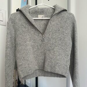 Aritzia Wilfred Cashmere Zip-up Sweater
